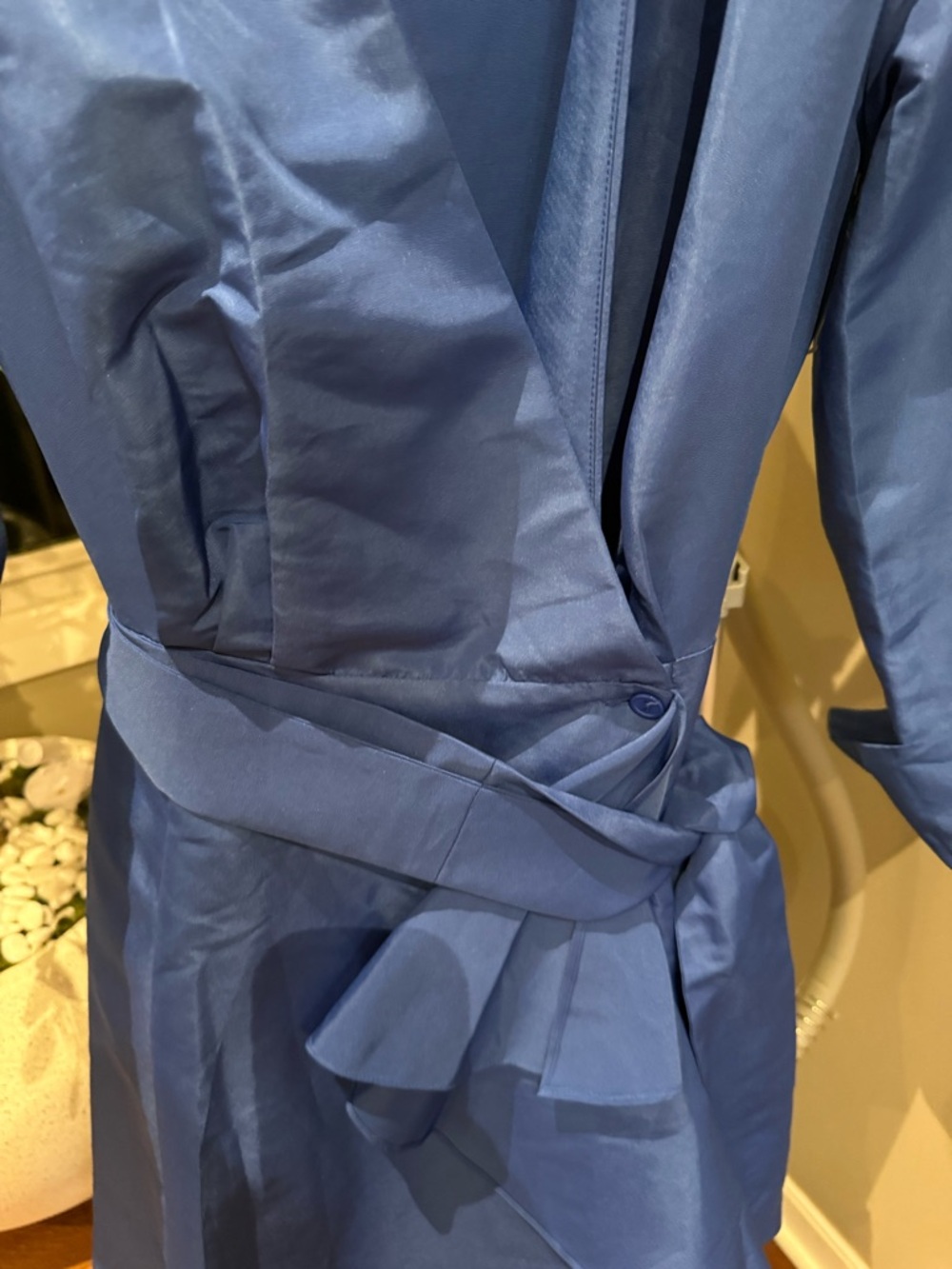 Betsy & Adam
Plus Belted Ruffle Front Ball Gown - Picture 10 of 13